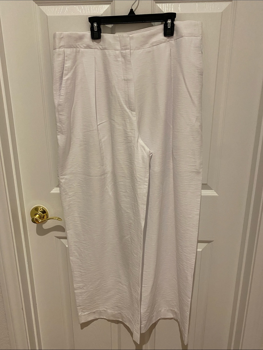 Calvin Klein White Wide-Leg Trousers